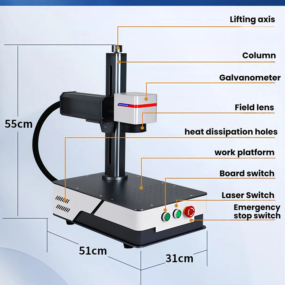 WaveTopSign 20 W 30 W Faserlas – Fiber Laser Marking Machine 30W Bewertung und Preis