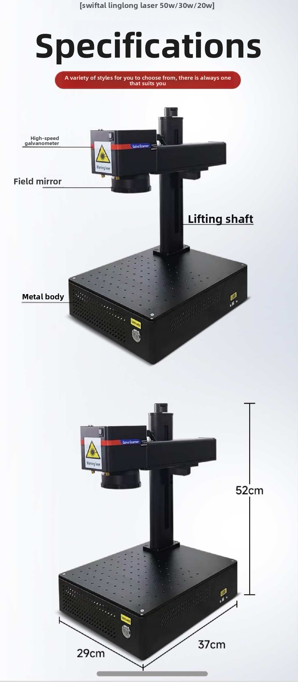 20W/30W/50W Neue Handgeführte  – Fiber Laser Marking Machine 30W Bewertung und Preis