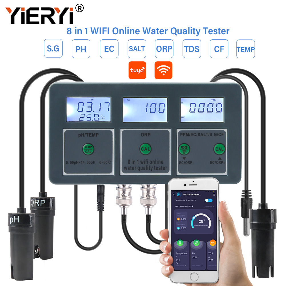 Yieryi WiFi Tuya Smart PH ORP  – Ph Meter Digital Water Tester Bewertung und Preis